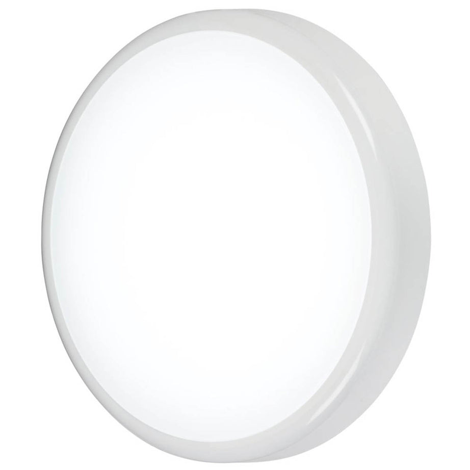Knightsbridge LED Bulkhead Light Indoor Outdoor Switchable Emergency Round 20W - Image 1