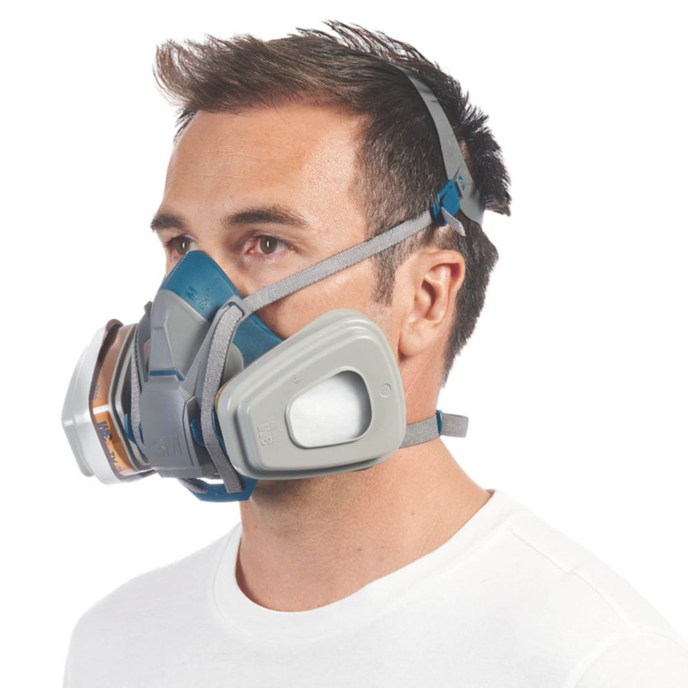 3M Respirator Kit With Replaceable Filters A2-P3 Unisex Half Face Mask Gas Dust - Image 2