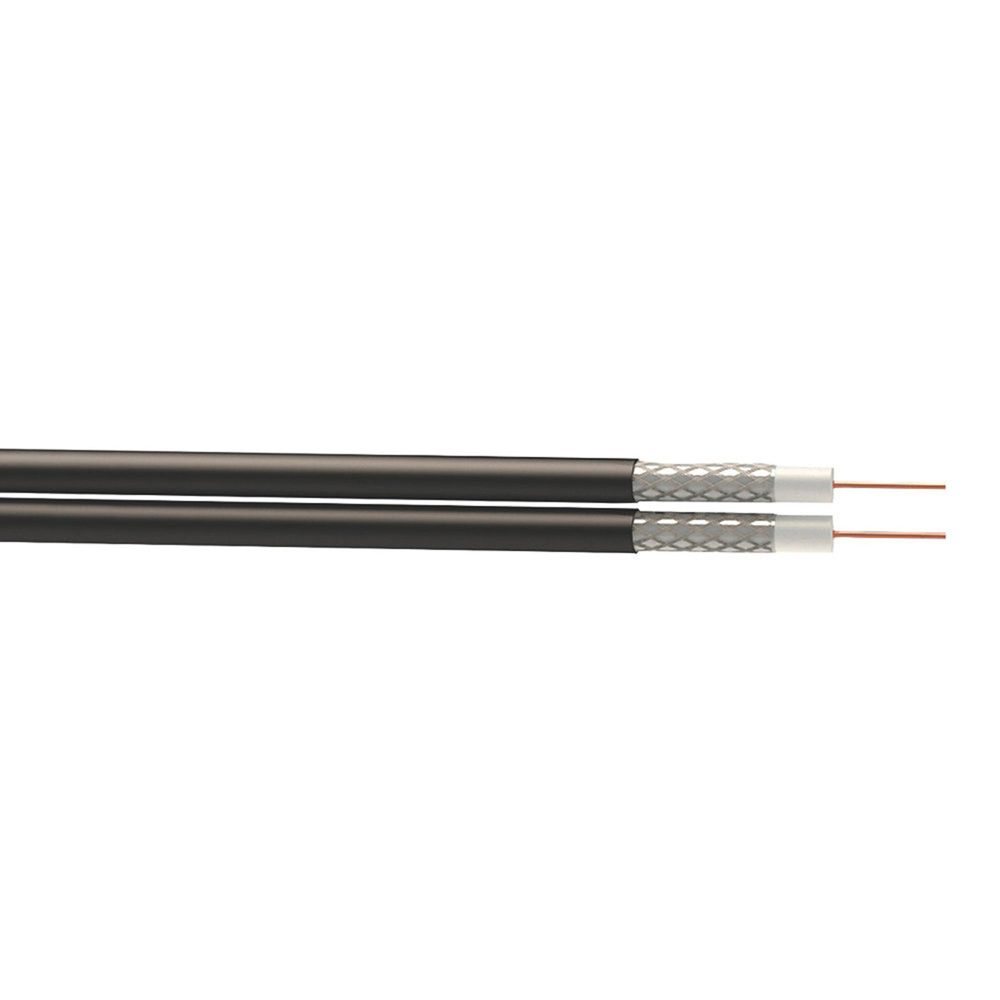 Time Coaxial Cable RG6 Shotgun 2- Core Black 5mm Indoor Outdoor Drum 100m - Image 1