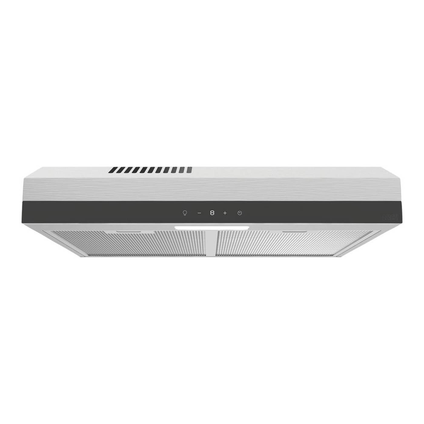 Cooke And Lewis Cooker Hood 59.8cm Grey Kitchen Extractor Fan 3 Speeds Timer - Image 2