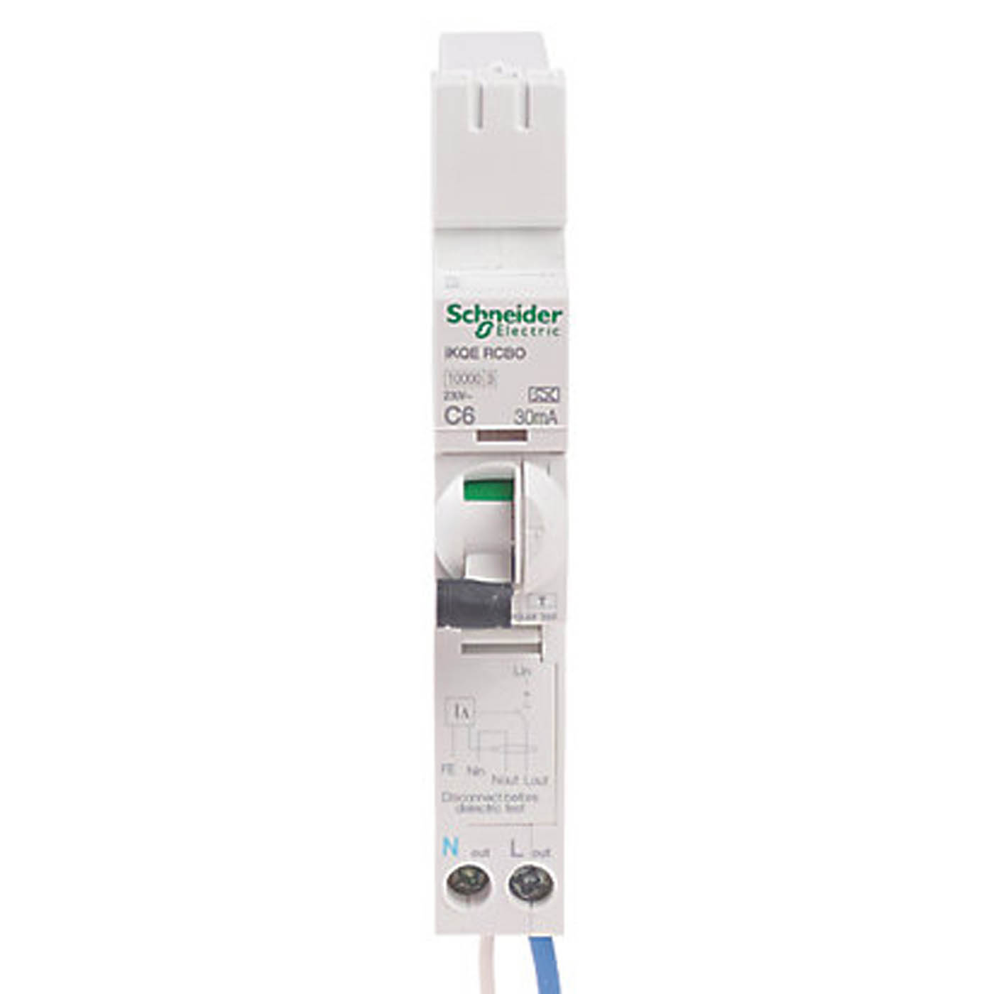 Schneider Electric RCBOs iKQ SEE106C03 Type A C Curve SP & N 30 mA Single Phase - Image 2