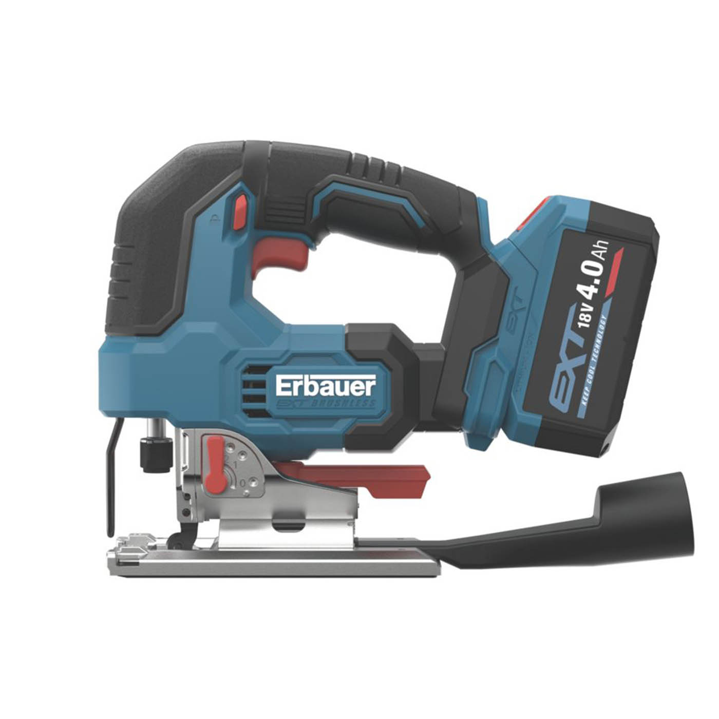 Erbauer Jigsaw LED Cordless ERI1087JSW Brushless 18V 1 x 4.0Ah Li-Ion EXT - Image 3