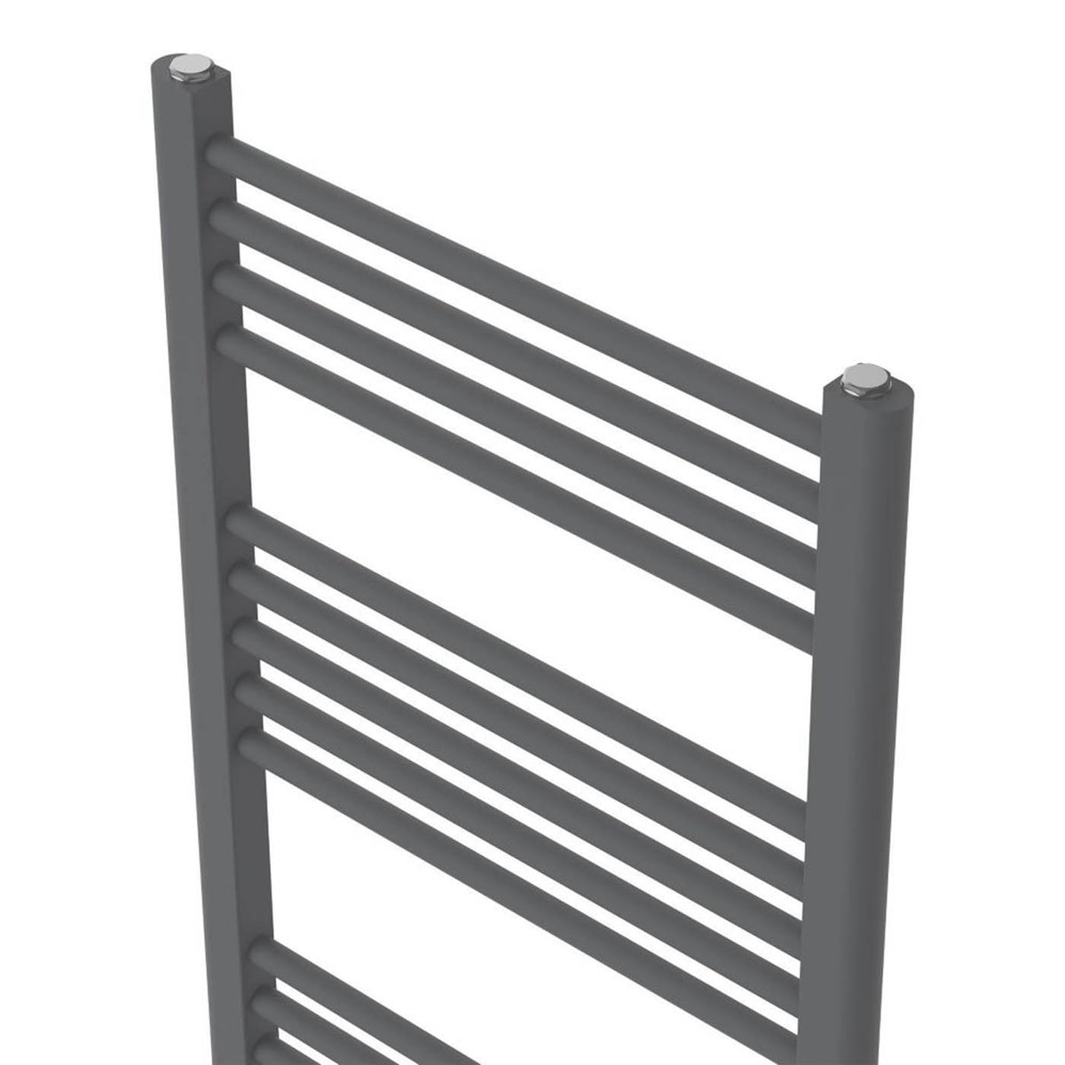 Flomasta Electric Towel Rail Radiator Anthracite Flat Bathroom Warmer H120xW50cm - Image 4