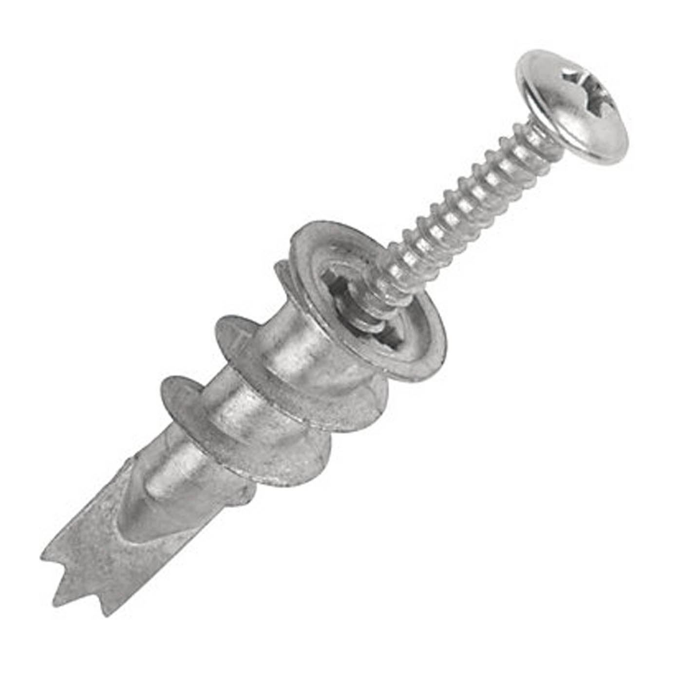 Easyfix Plasterboard Fixings Self-Drill Metal Indoor 32mm Zinc-Plated 500 Pack - Image 1