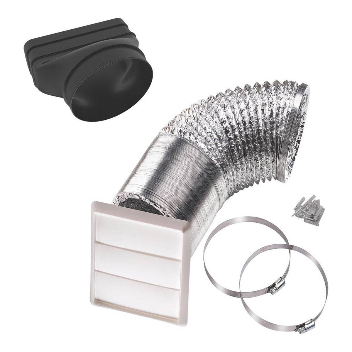 Cooke & Lewis Cooker Hood Venting Kit Ducting Outlet Extractor White - Image 1