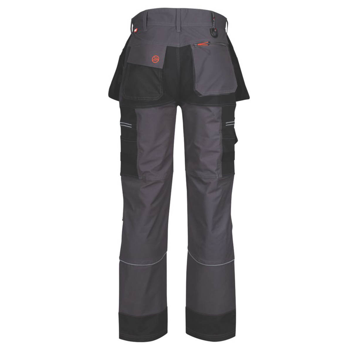 Regatta Work Trousers Mens Classic Fit Grey Black Stretch Multi Pocket 46W 33L - Image 2