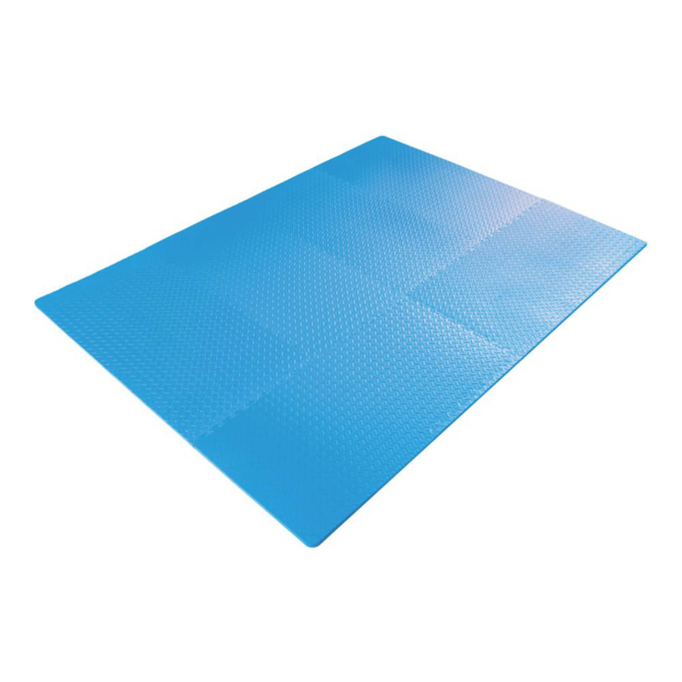 Floor Tile Interlocking Blue Foam 4.32m² Heavy Duty Garage 60x60cm Pack Of 12 - Image 1