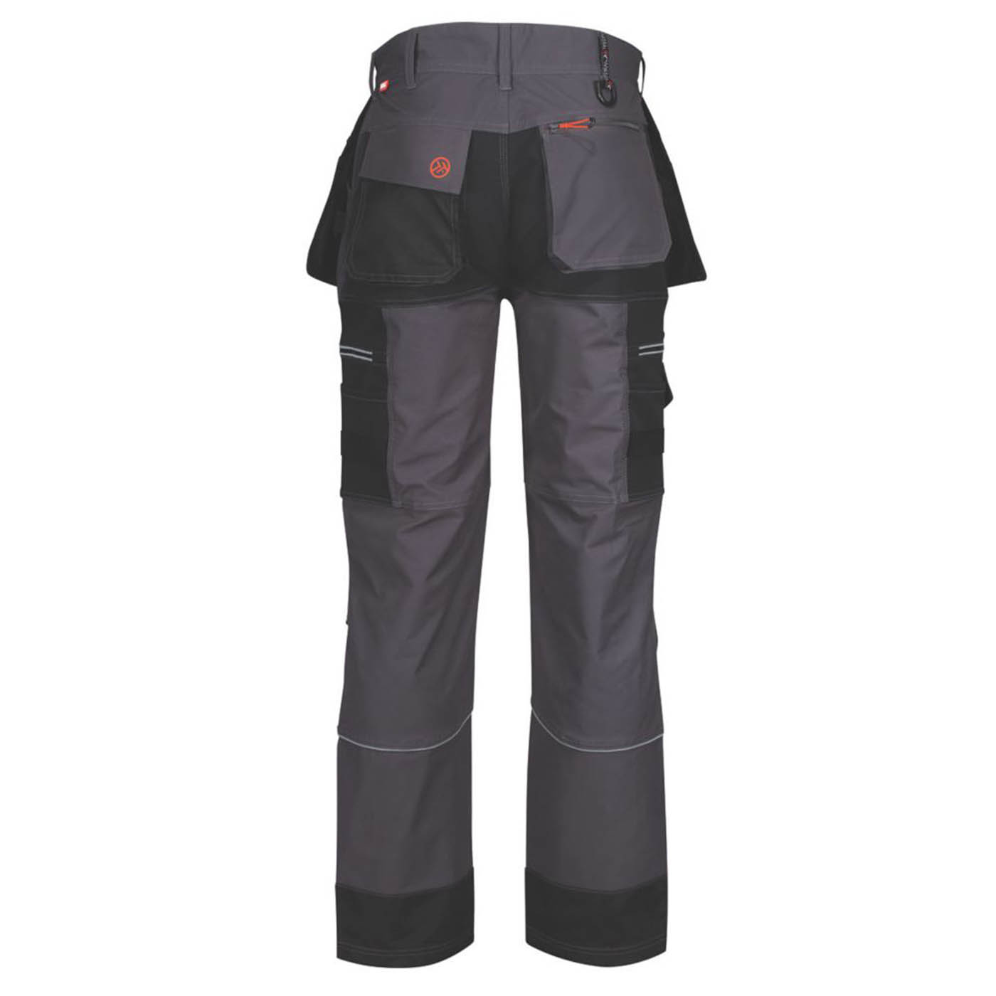 Regatta Work Trousers Mens Classic Fit Grey Black Stretch Multi Pockets 44W 29L - Image 2