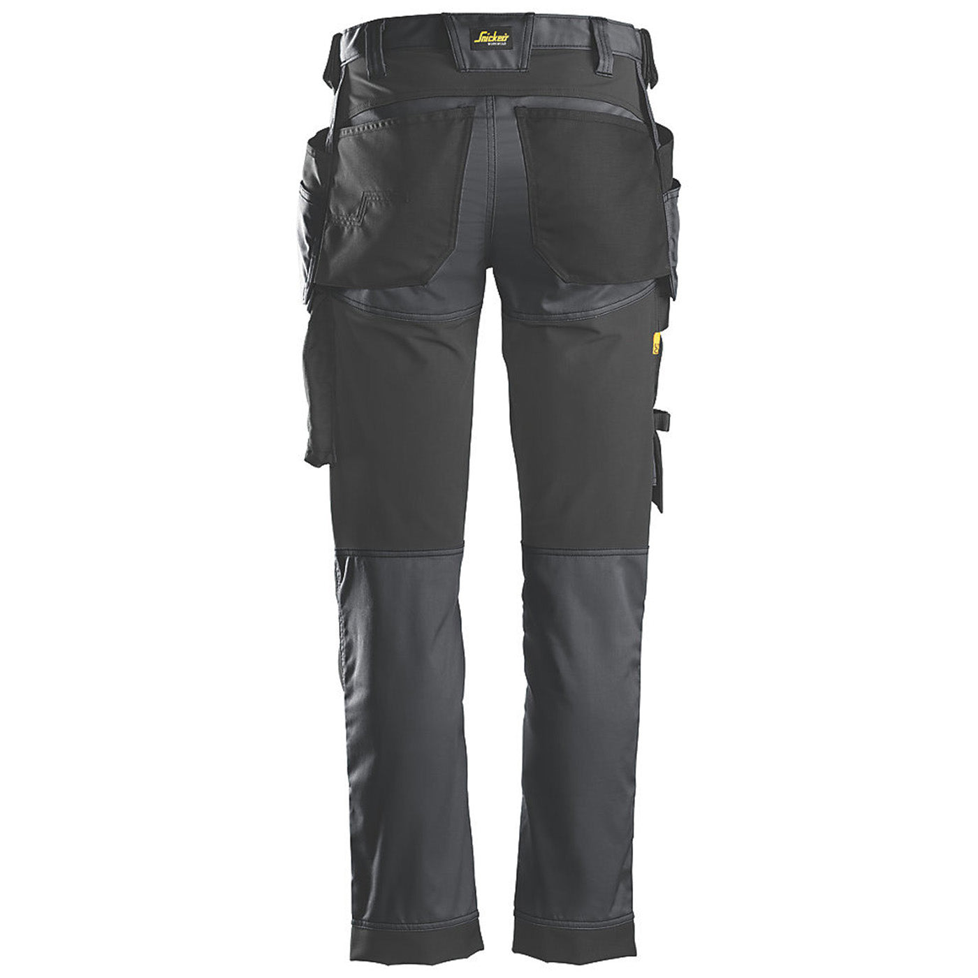 Snickers Work Trousers Mens Slim Fit Grey Black Multi Pockets Stretch 38"W 32"L - Image 2