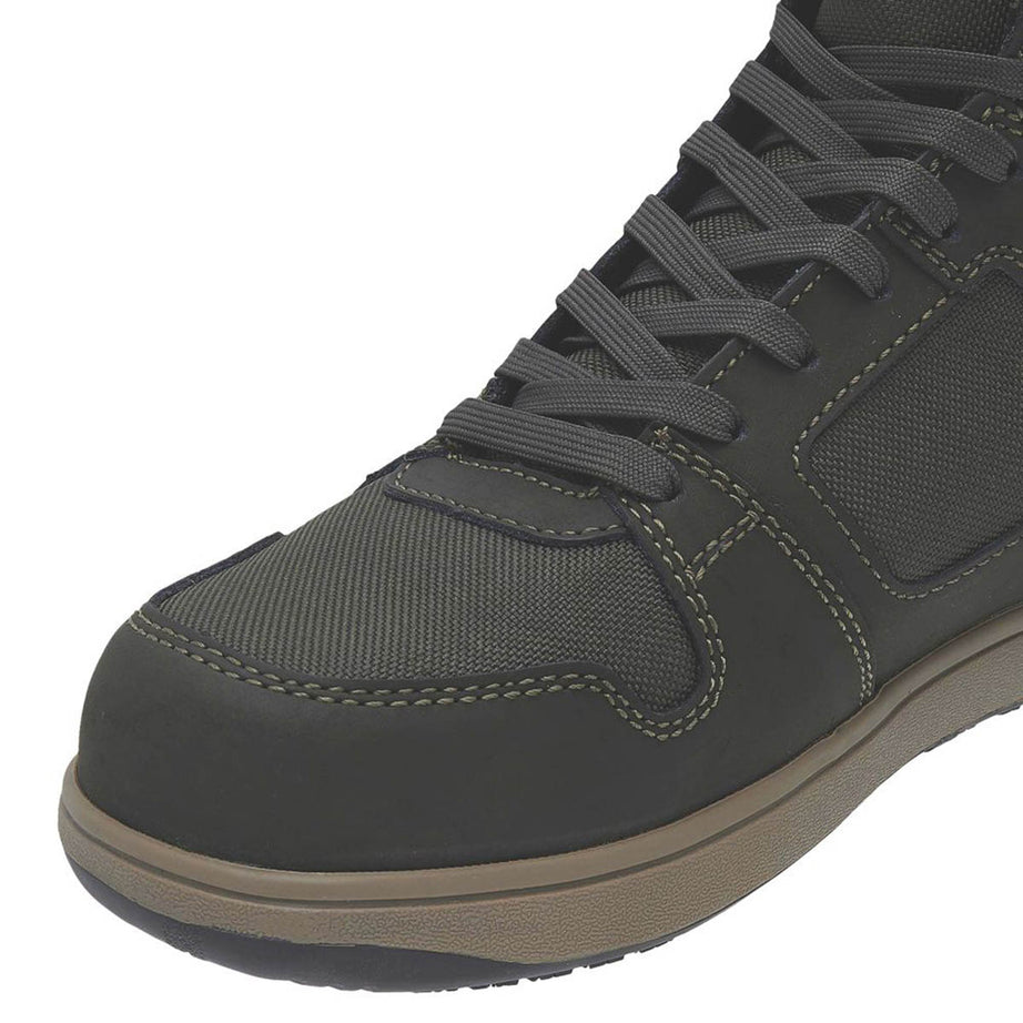 DeWalt Safety Boots Mens Standard Fit Olive Leather Composite Toe Shoes Size 10 - Image 2