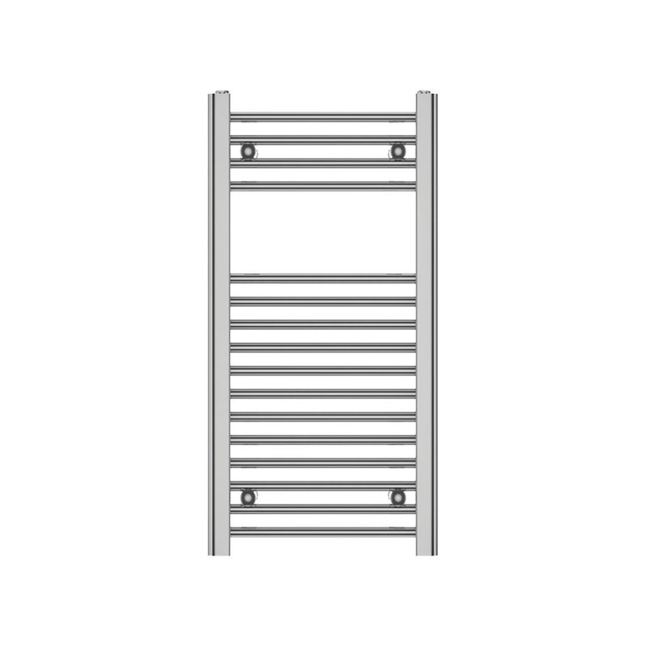 Flomasta Towel Rail Radiator Chrome Bathroom Central Heating Warmer 80x40cm - Image 1