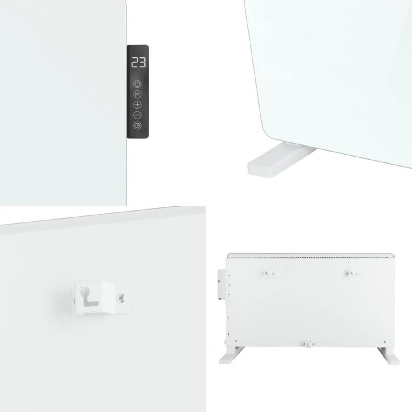 TCP Convector Panel Heater Electric Glass White Portable Modern 2000W 44 x78.3cm - Image 5