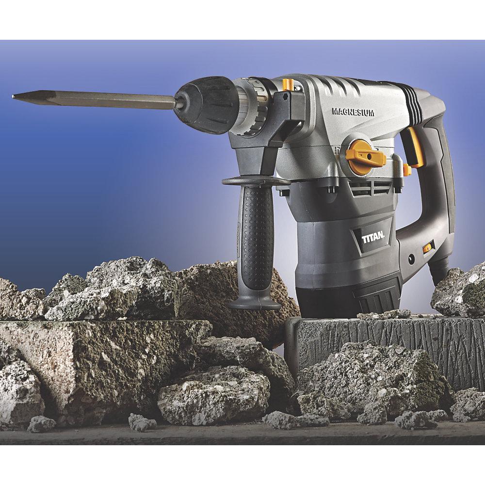 Titan SDS Plus Drill Electric TTB278SDS 6.3Kg 9 Piece Accessories 1500W 230-240V - Image 5
