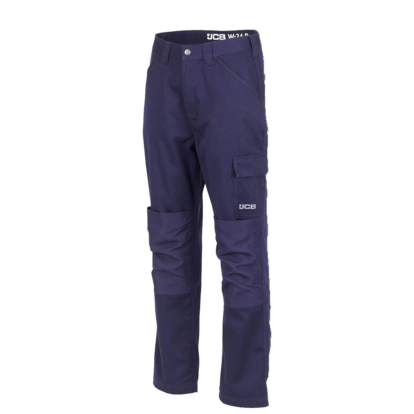 JCB Work Trousers Mens Regular Fit Navy Breathable Multi Pockets Cargo 36W - Image 1