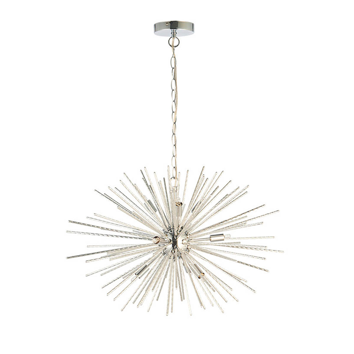 Quay Design LED Ceiling Light Warm White Layla Chrome Adjustable Drop Modern - Image 2