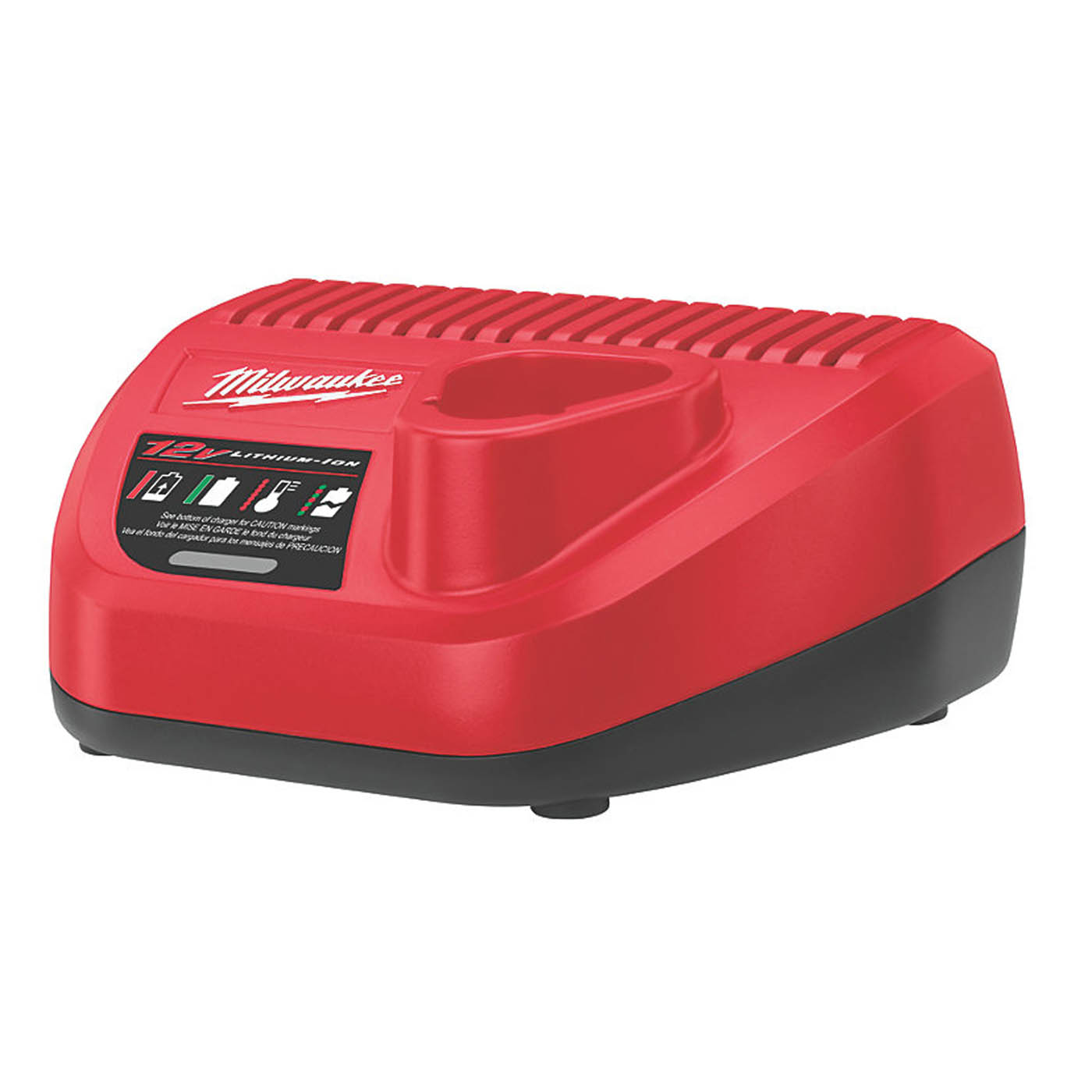 Milwaukee Battery Charger 12V Single-Port 3.0 A For M12 RedLithium-Ion Battery - Image 1