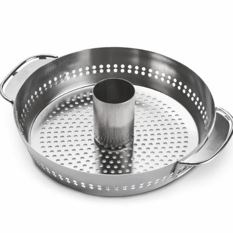 Weber Poultry Roaster Gourmet Barbecue System GBS BBQ Stainless Steel (W)40.5cm - Image 2
