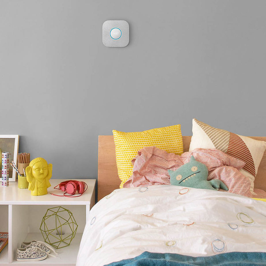 Nest Smart Smoke Alarm And Carbon Monoxide Detector White Indoor - Image 2