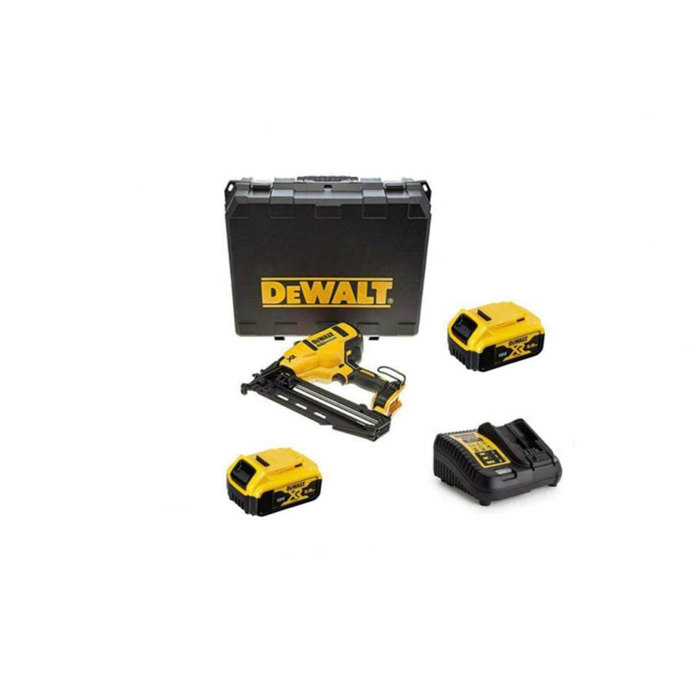DeWalt Nail Gun Set Cordless DCN660P2 18V 5Ah XR Brushless 16 Gauge 2nd Fix Case - Image 1