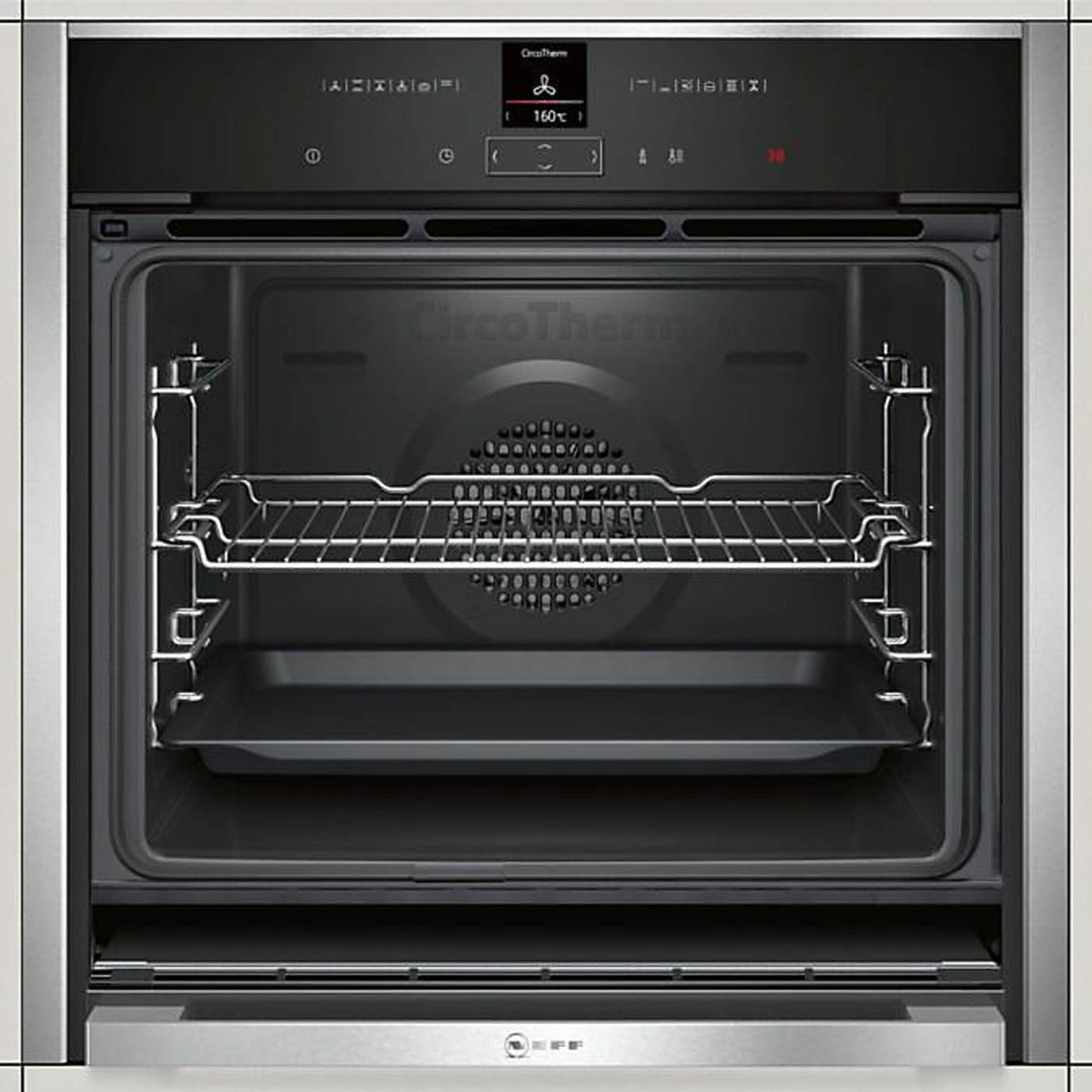 Neff Single Oven 71L Electric Built-in B57CR22N0B Pyrolytic Slide And Hide - Image 4