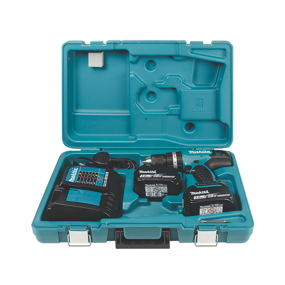 Makita Combi Drill DHP453SFE Hammer Cordless 18V 2x3Ah Li-Ion Compact Heavy Duty - Image 5