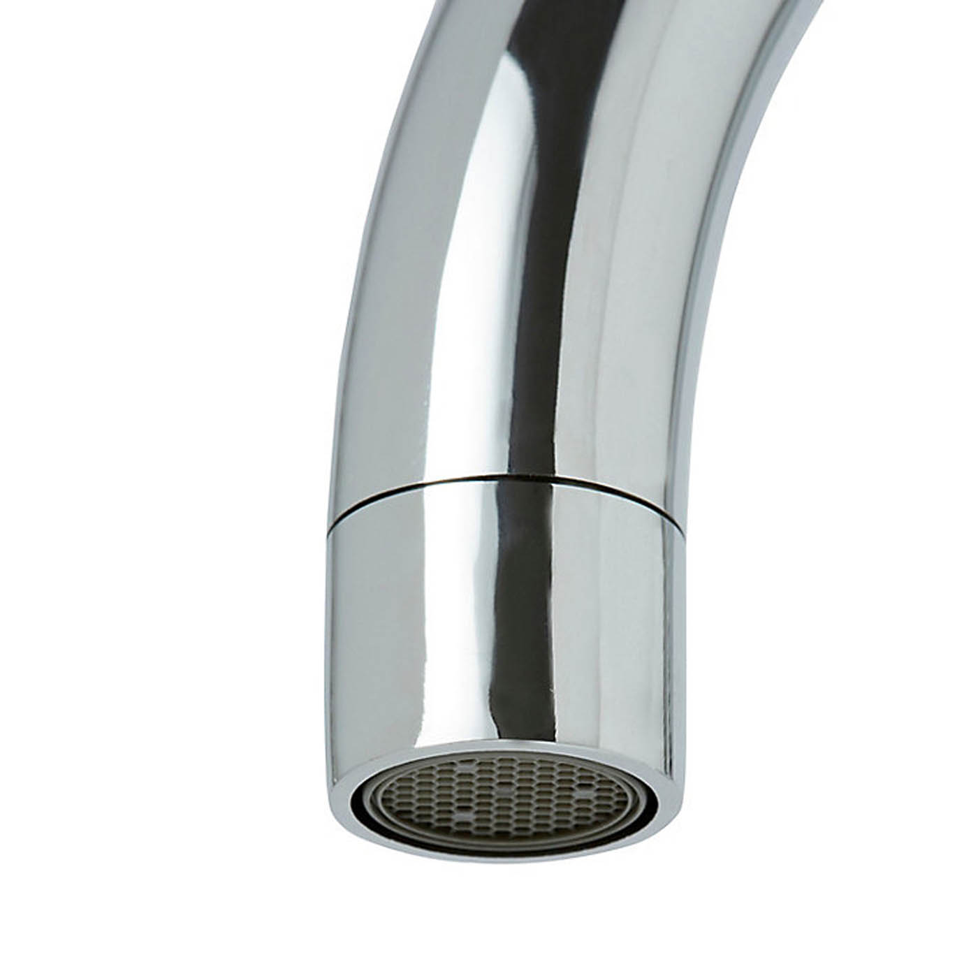 Kitchen Sink Tap Mixer Twin Lever Chrome ¼ Turn Brass Swivel Spout Modern Faucet - Image 3