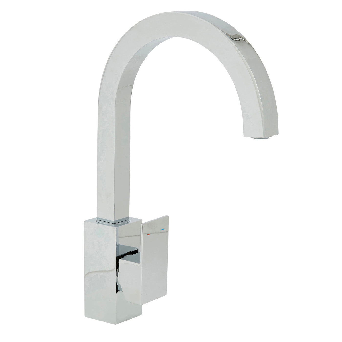 Kitchen Tap Mixer Chrome Single Lever Brass Swivel Spout Modern Faucet - Image 2