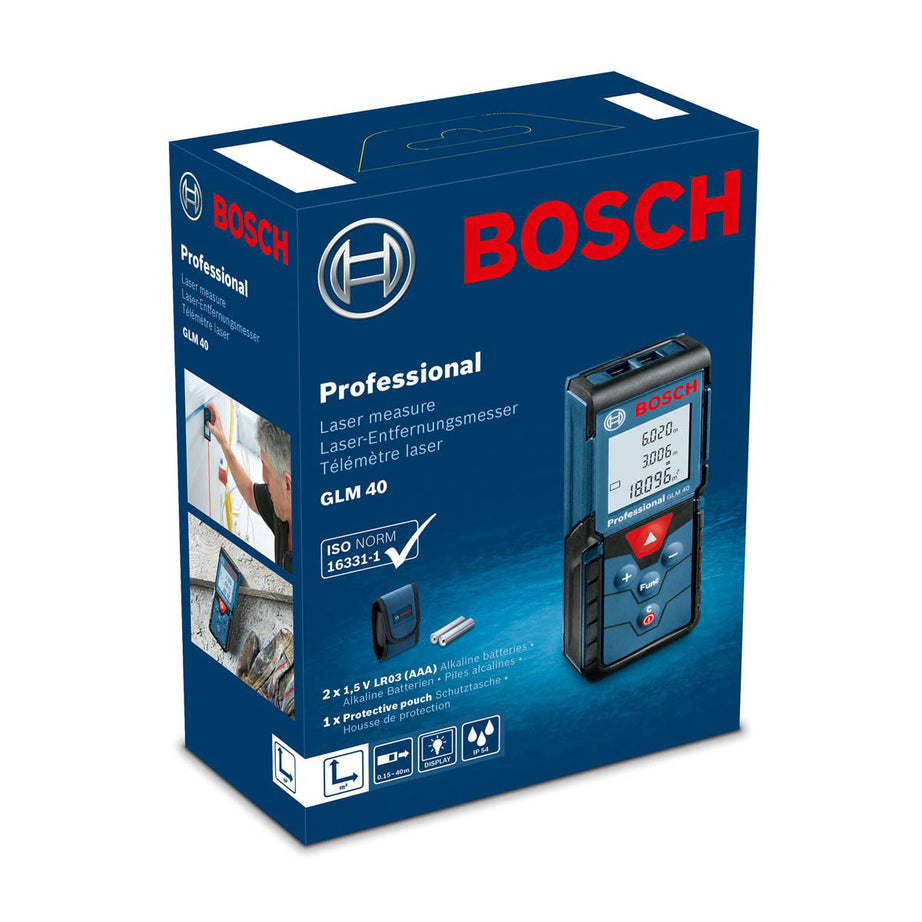 Bosch Laser Distance Measurer Cordless 40m Backlit Display Indoor Reliable - Image 10