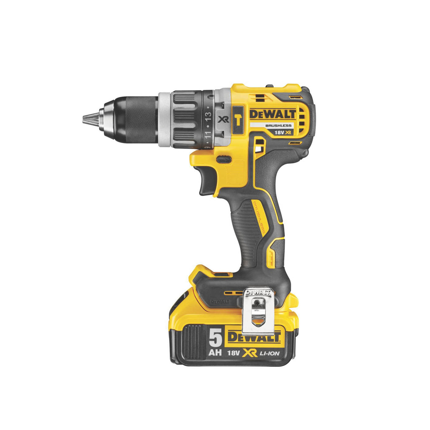 DeWalt Combi Drill Cordless 18V 2x5Ah Li-ion DCD796P2-GB Brushless Lightweight - Image 2