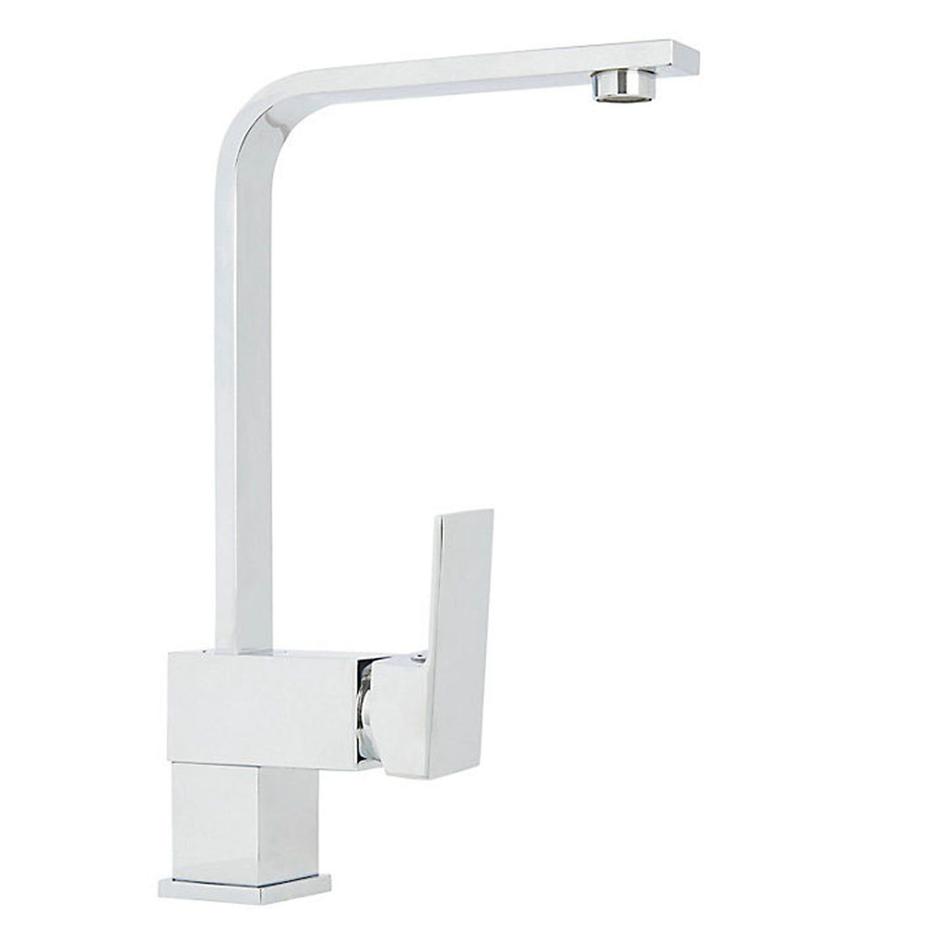 Cooke Lewis Kitchen Sink Tap Mixer Chrome Single Lever Swivel Spout Faucet - Image 1