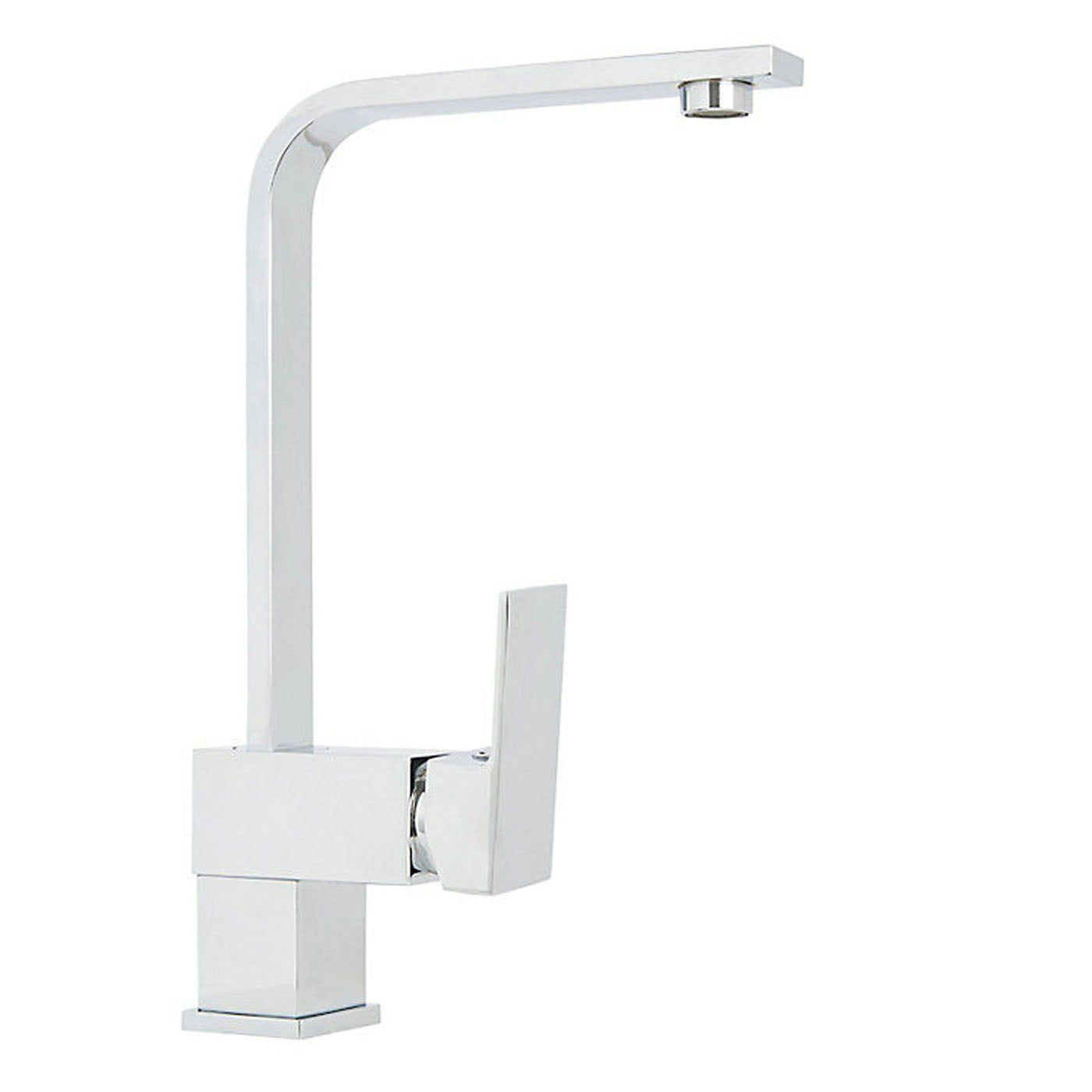 Cooke Lewis Kitchen Sink Tap Mixer Chrome Single Lever Swivel Spout Faucet - Image 1
