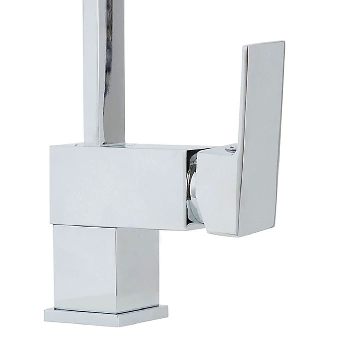 Cooke Lewis Kitchen Sink Tap Mixer Chrome Single Lever Swivel Spout Faucet - Image 2