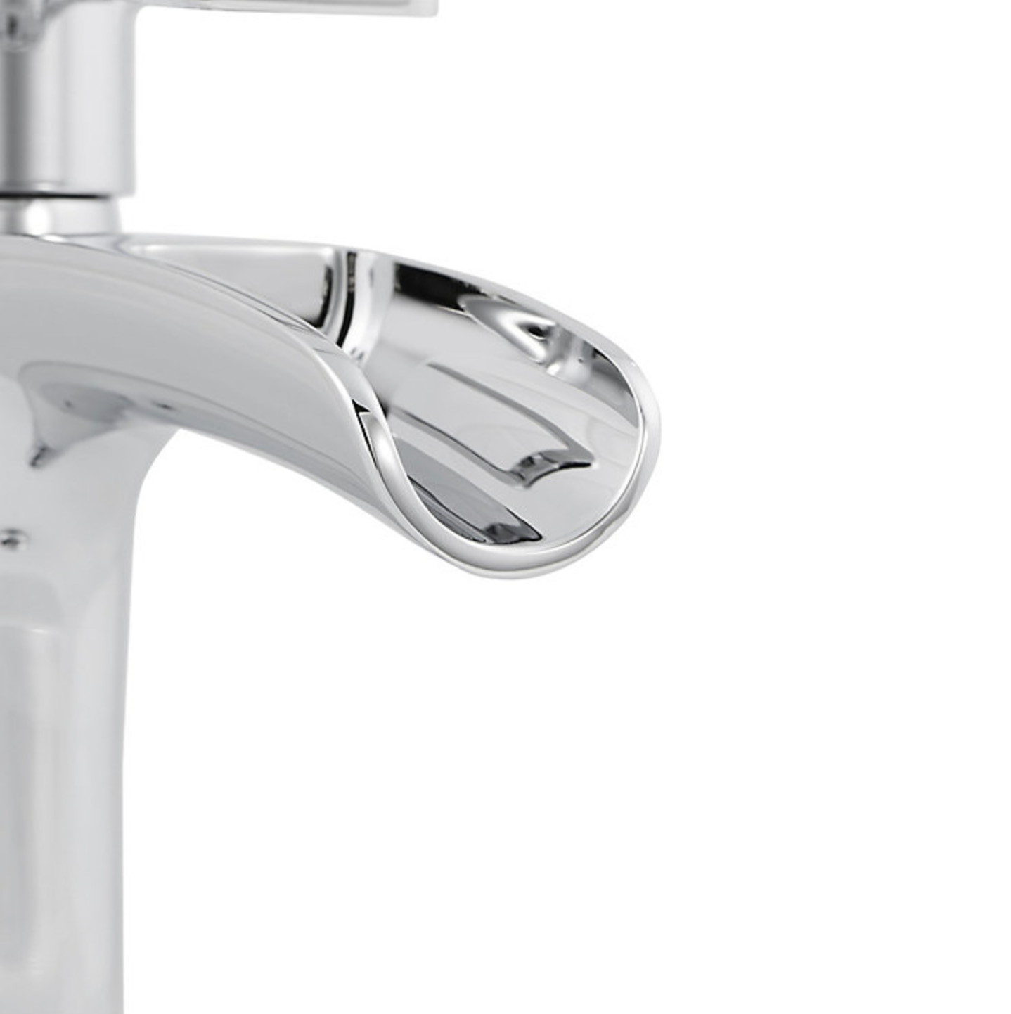 Bathroom Basin Tap Mono Mixer Chrome Single Lever Waste Brass Waterfall Modern - Image 3
