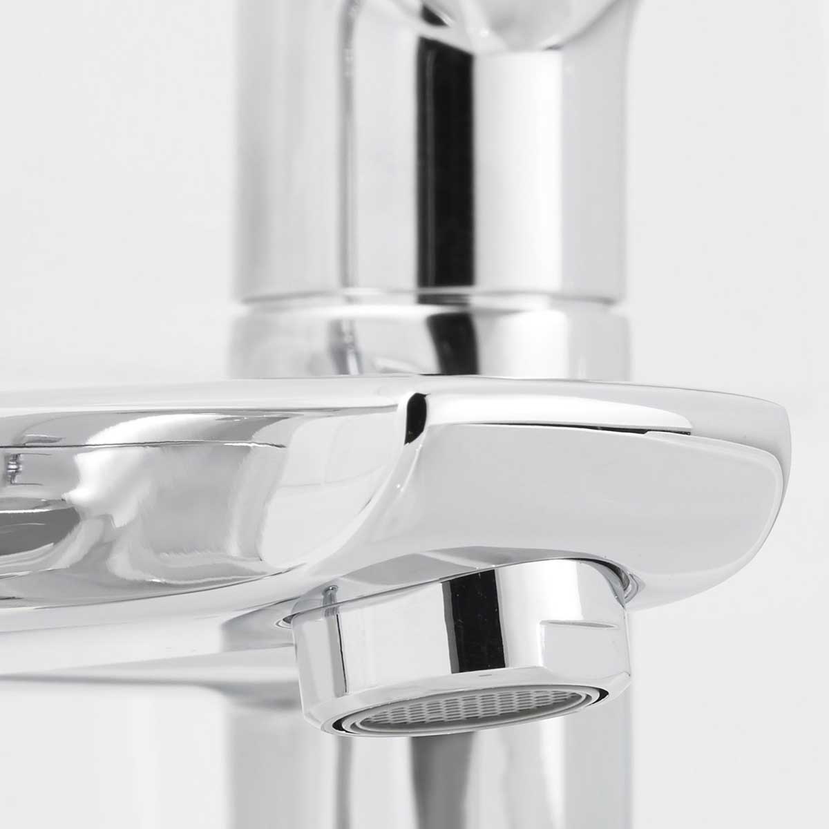 Bath Filler Tap Mixer Chrome Bathroom Dual Lever Ceramic Cartridge Contemporary - Image 4