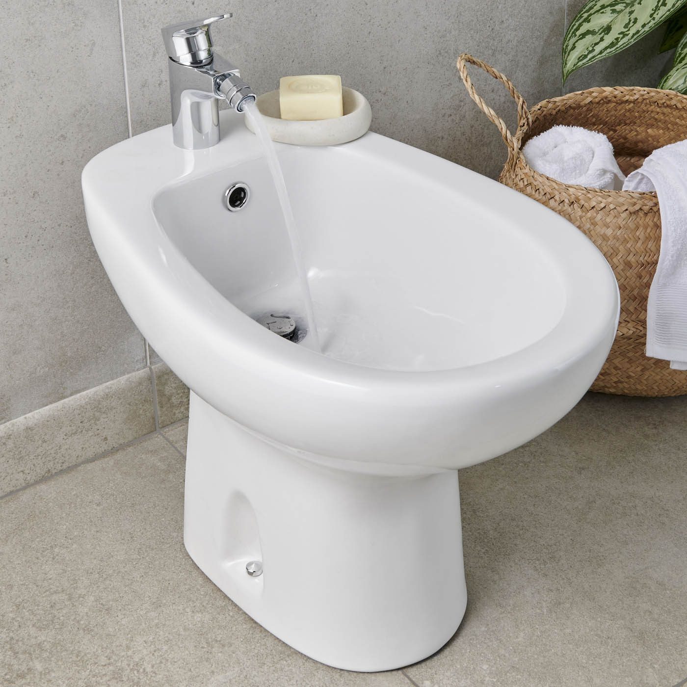 Bidet Rimless White Ceramic MJZ-06 Floorstanding Contemporary H38cm W35.5cm - Image 5