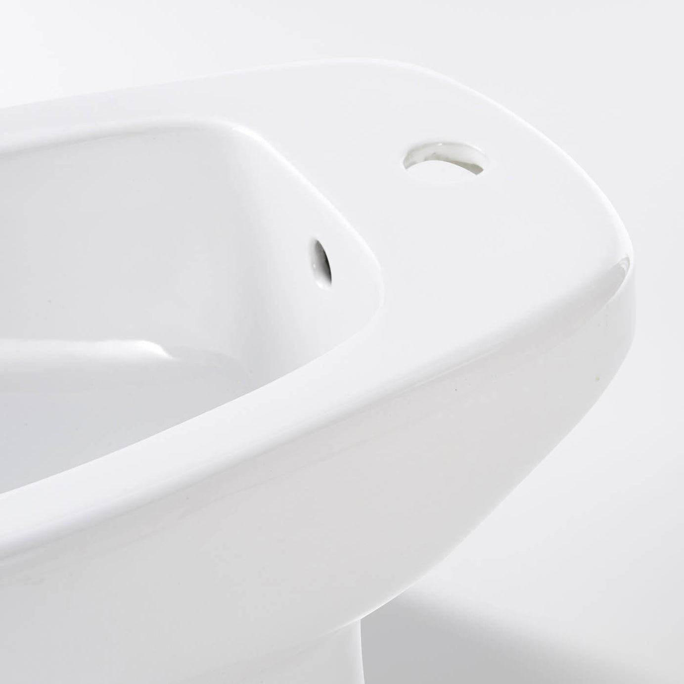 Bidet Rimless White Ceramic MJZ-06 Floorstanding Contemporary H38cm W35.5cm - Image 6