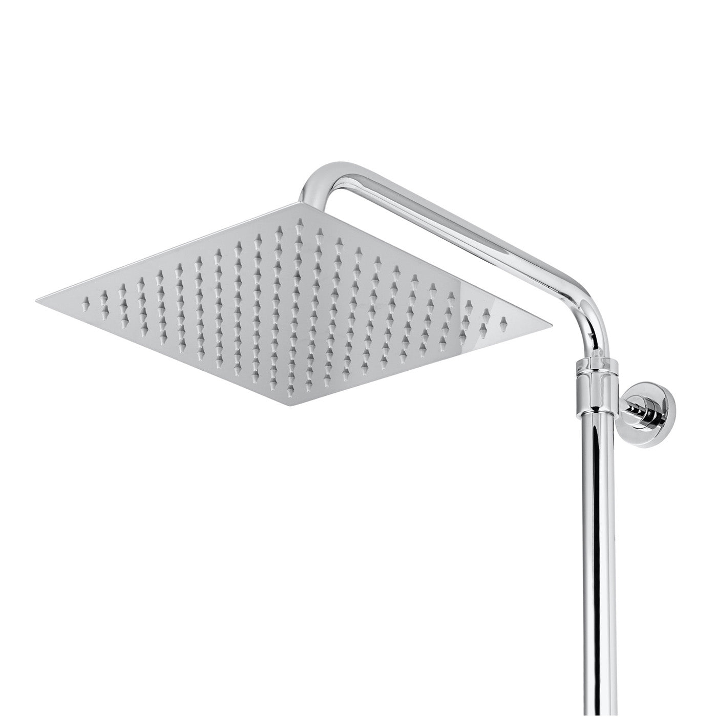 Thermostatic Mixer Shower Single Spray Pattern Twin Square Heads Bathroom - Image 6