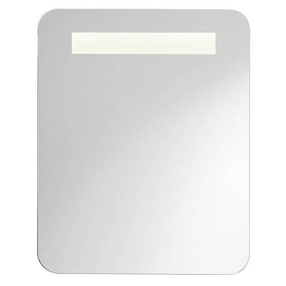 LED Bathroom Mirror Illuminated Cool White Rectangular Demister Pad 50x40cm - Image 1