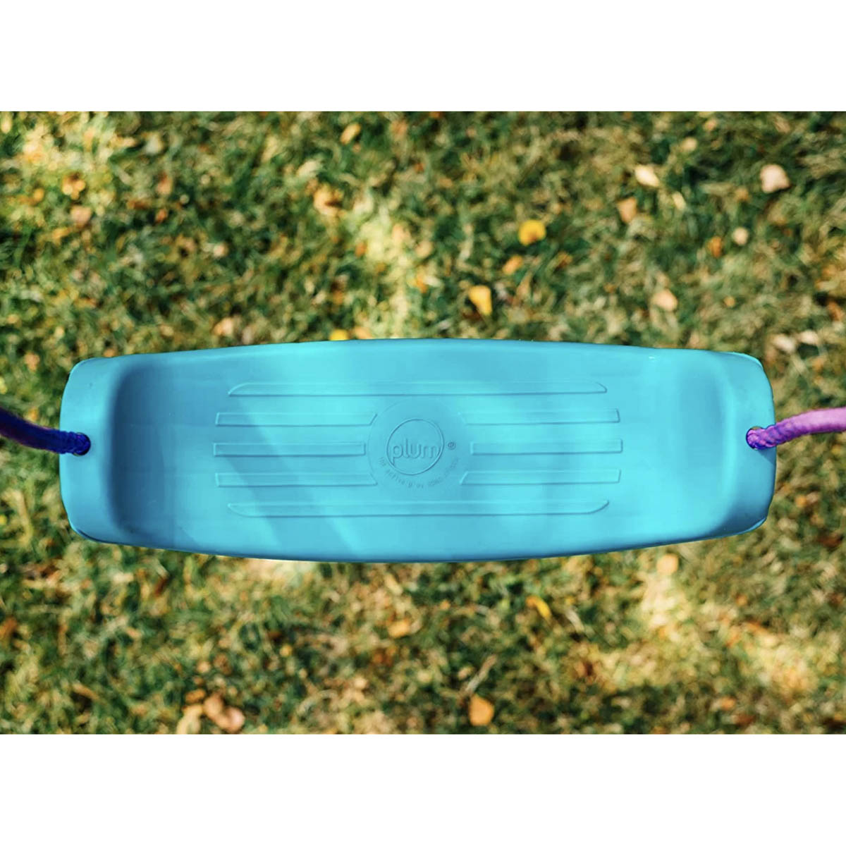 Plum Garden Kids Swing Single Metal Teal Purple Classic Outdoor Adjustable - Image 3