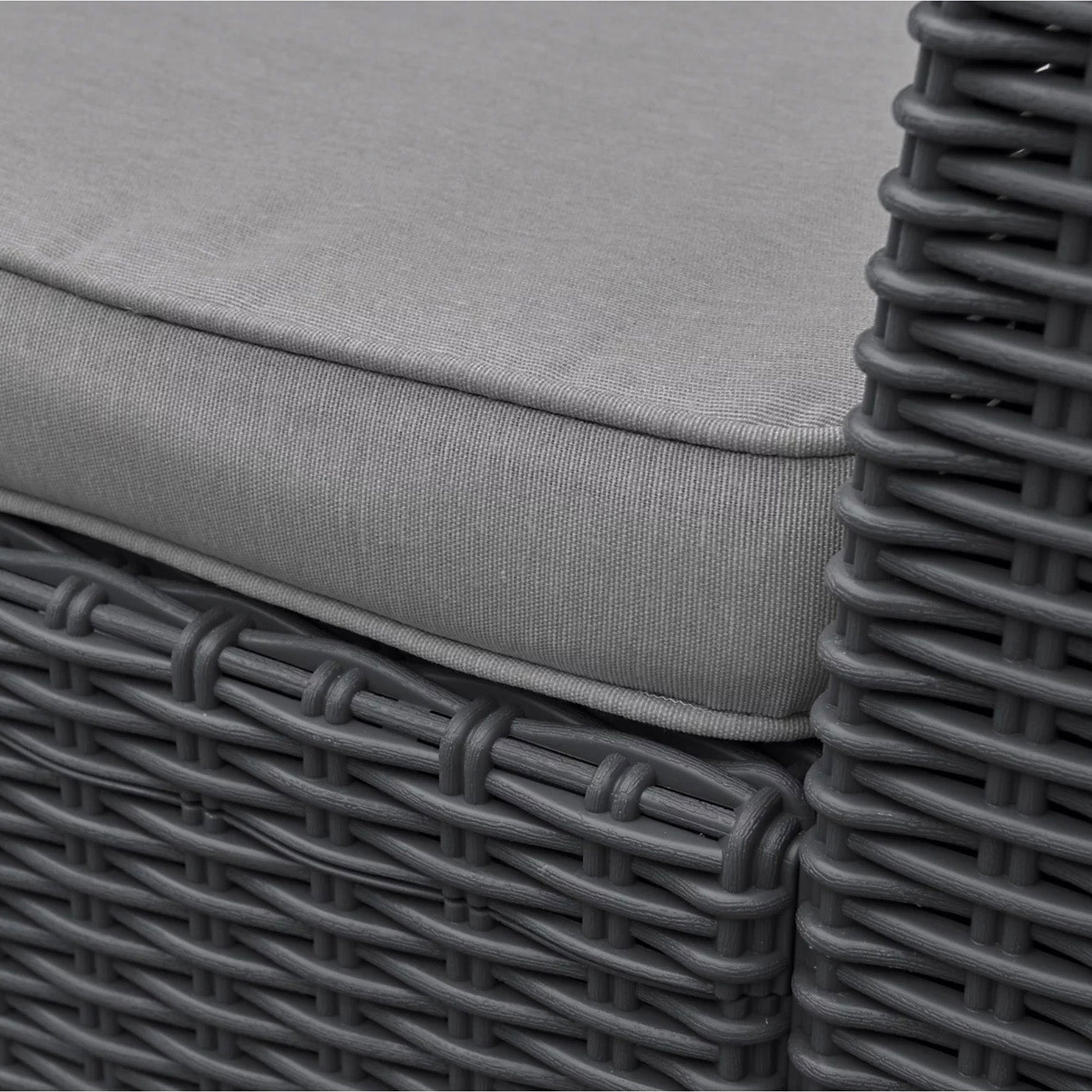 Rattan Garden Set 4 Seater Coffee Outdoor Furniture Sofa Storage 2 x  Armchair - Image 10