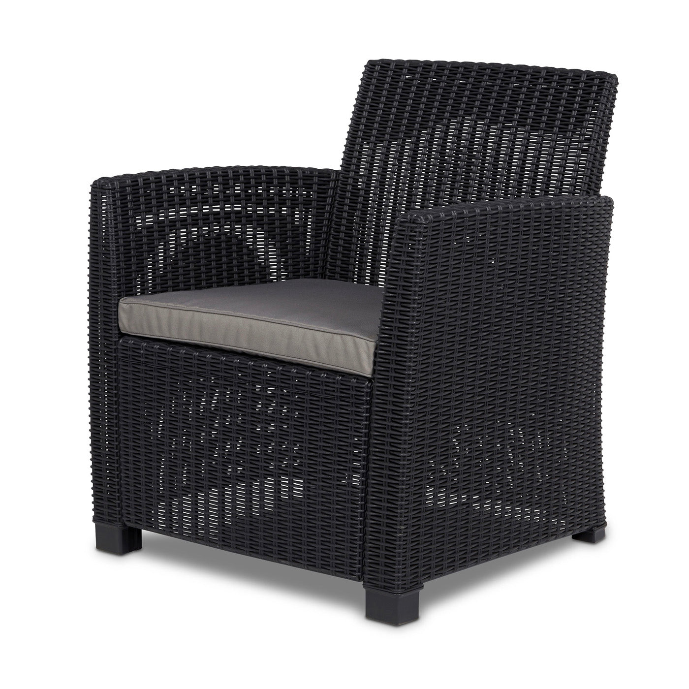 Rattan Garden Set 4 Seater Coffee Outdoor Furniture Sofa Storage 2 x  Armchair - Image 4