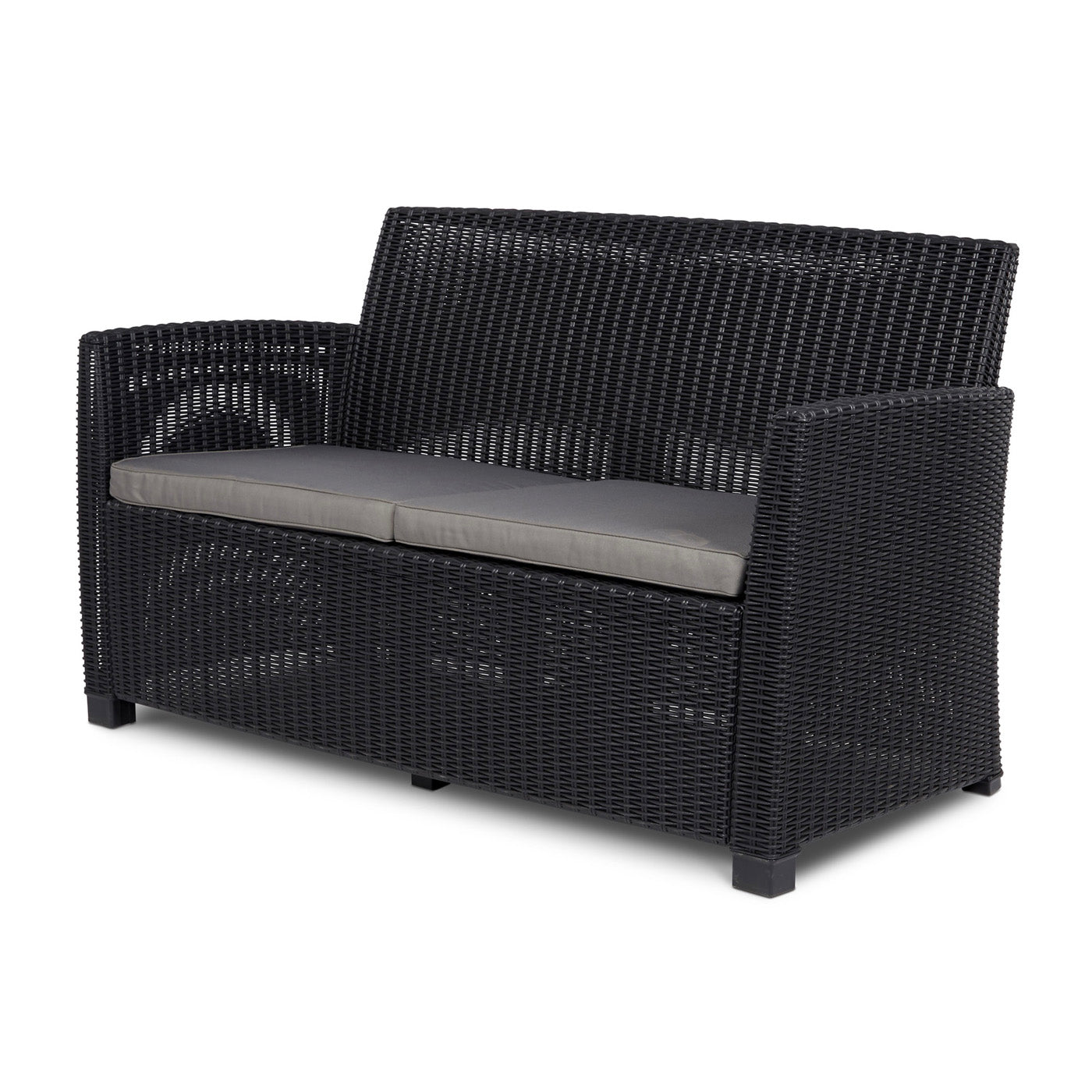 Rattan Garden Set 4 Seater Coffee Outdoor Furniture Sofa Storage 2 x  Armchair - Image 5