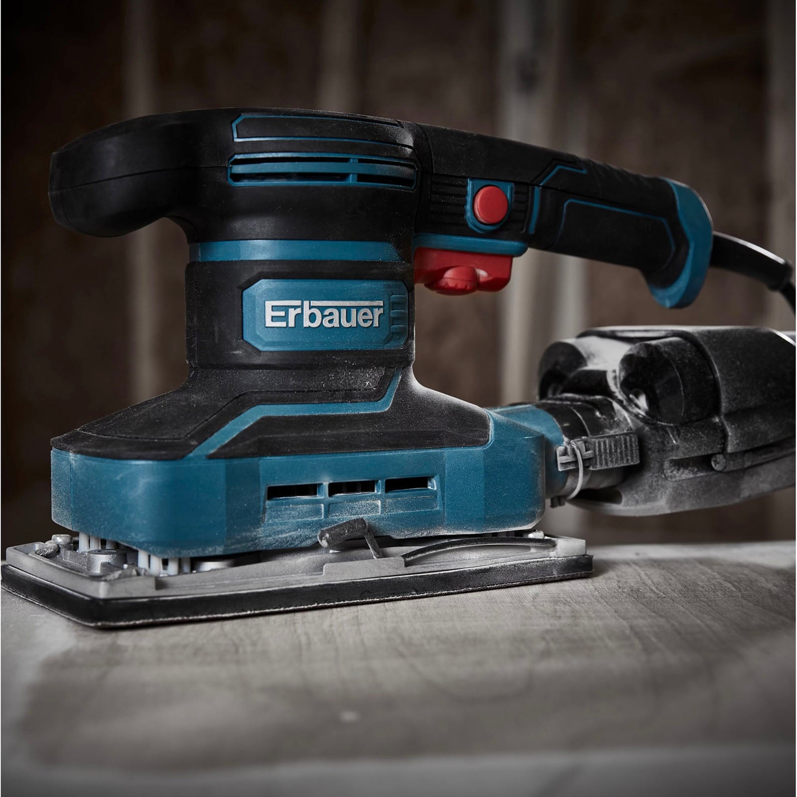 Erbauer 1/2 Sheet Sander Electric EHSS350 Variable Speed Hook Loop Compact 350W - Image 2