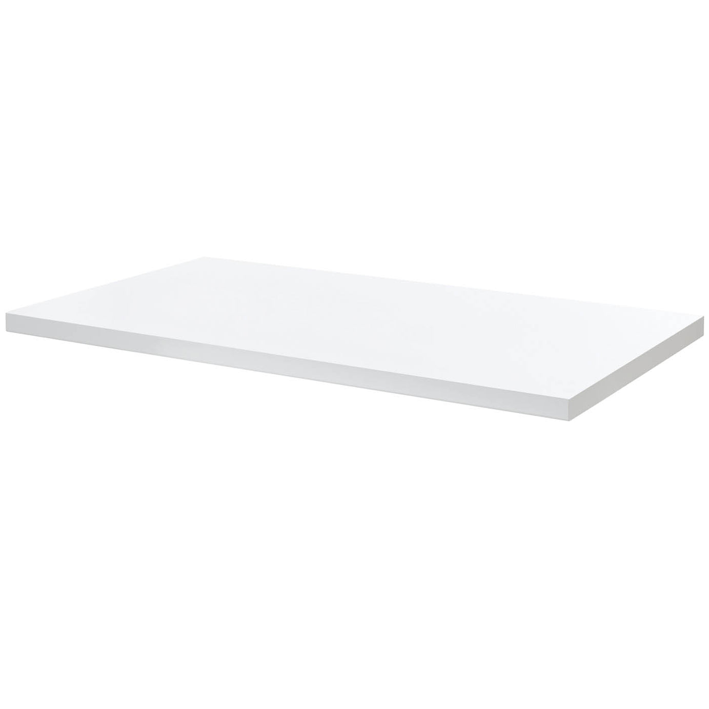 GoodHome Marloes Gloss White Straight Worktop (T) 2.8cm x (L) 120cm x (W) 45.2cm - Image 1