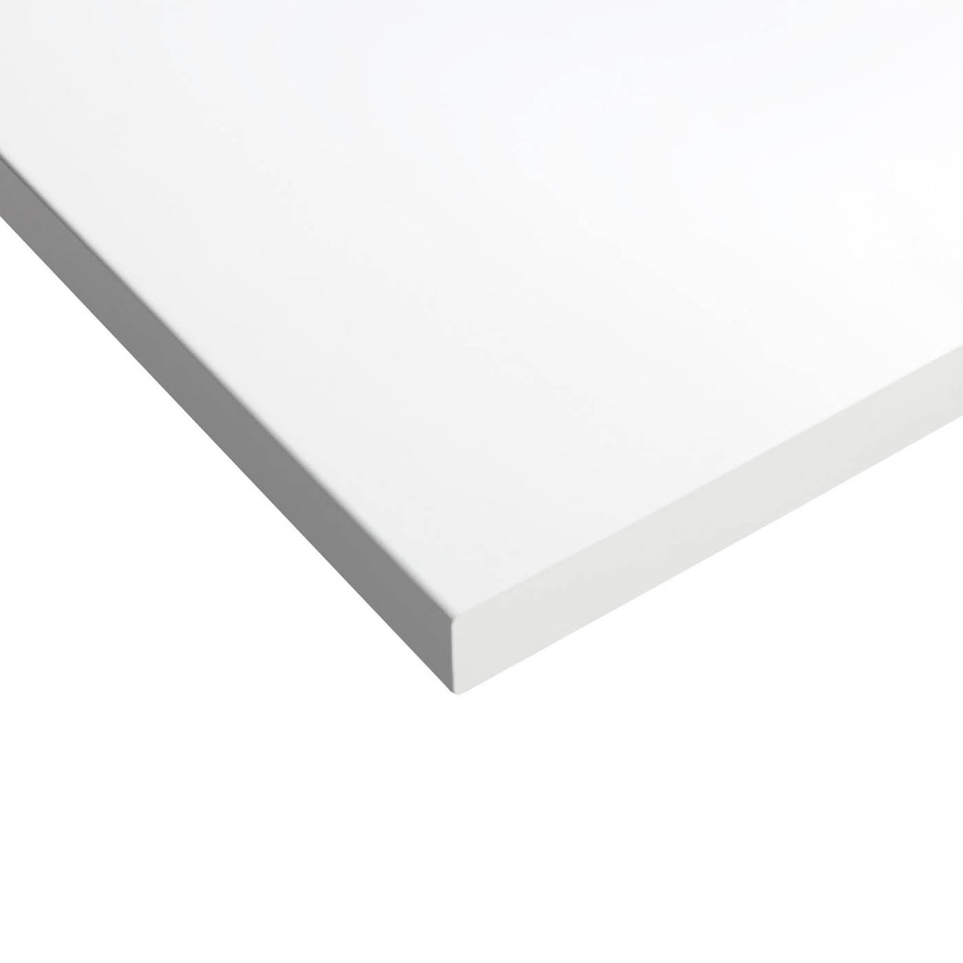 GoodHome Marloes Gloss White Straight Worktop (T) 2.8cm x (L) 120cm x (W) 45.2cm - Image 3