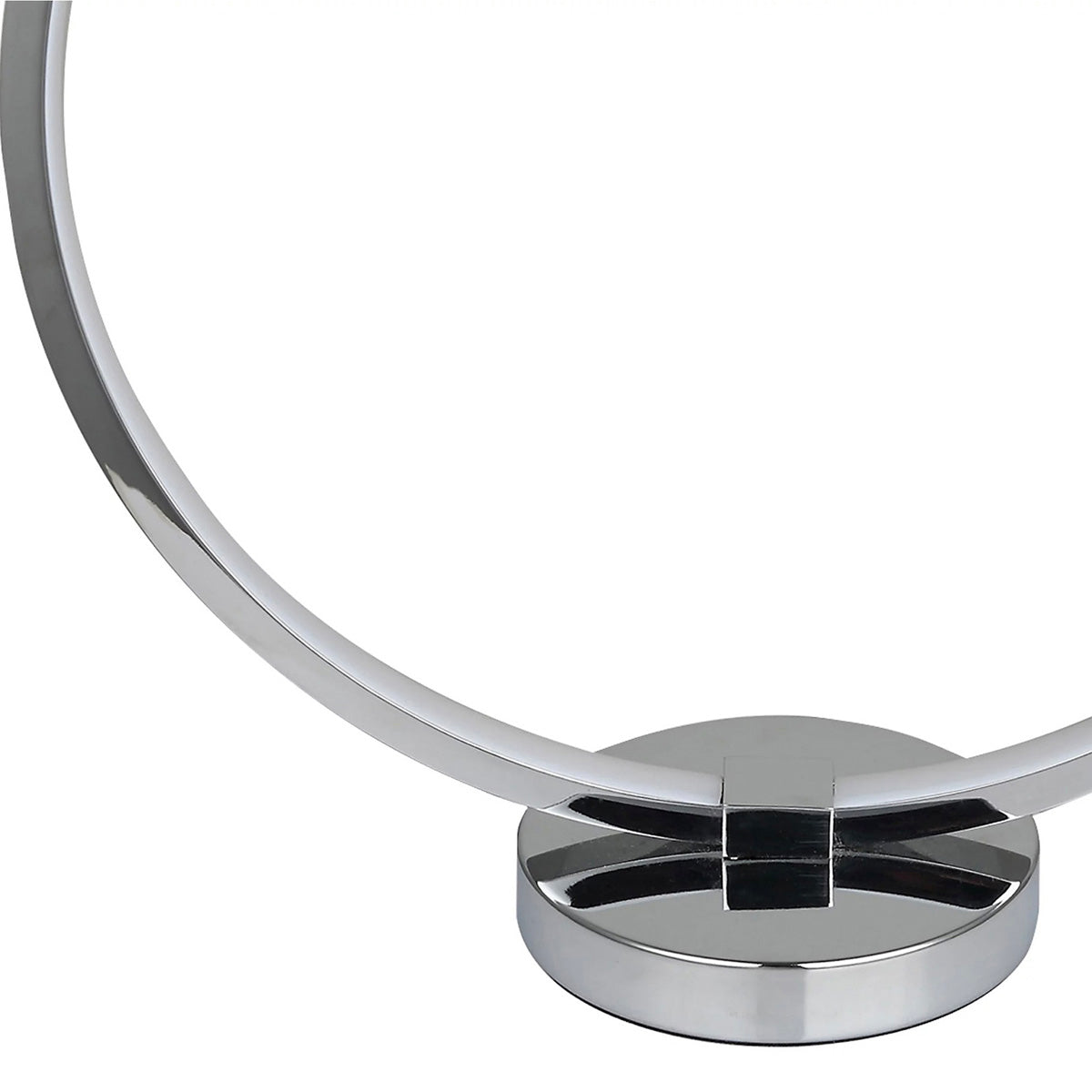 GoodHome Annelus Chrome Effect LED Table Light Desktop Living Room Light - Image 2