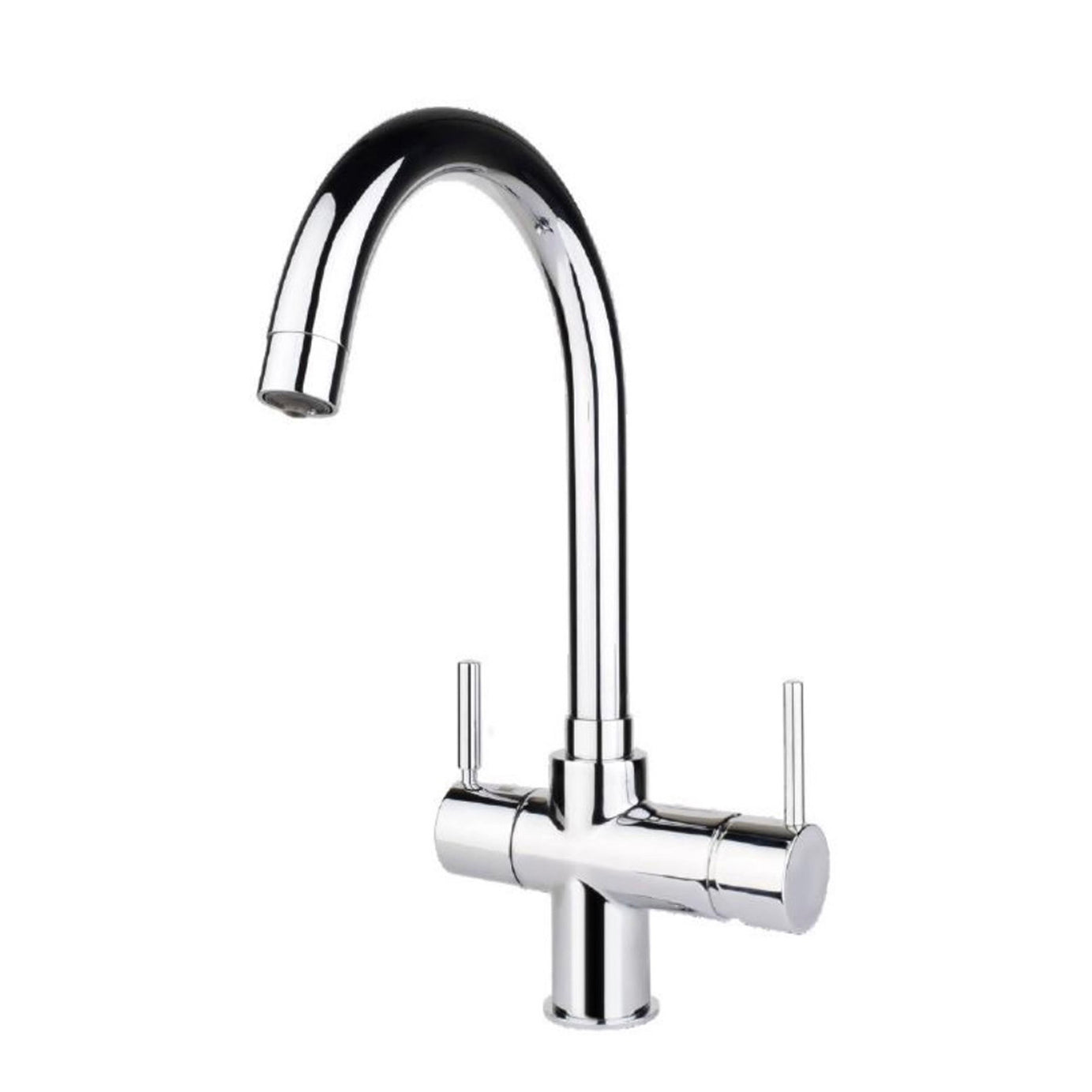 InSinkErator Instant Boiling Hot Water Kitchen Tap Dual Lever Chrome Tap Only - Image 1