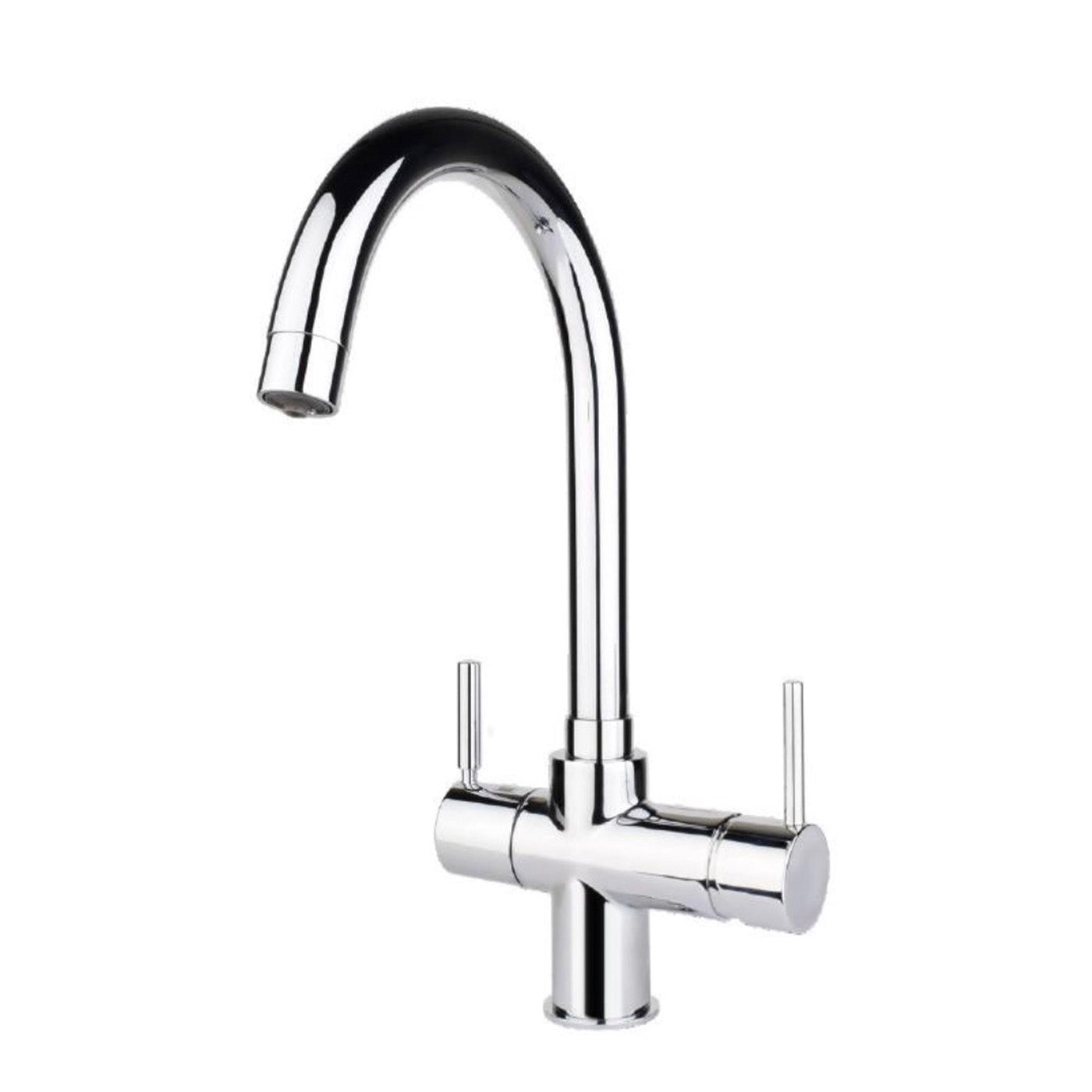 InSinkErator Instant Boiling Hot Water Kitchen Tap Dual Lever Chrome Tap Only - Image 1
