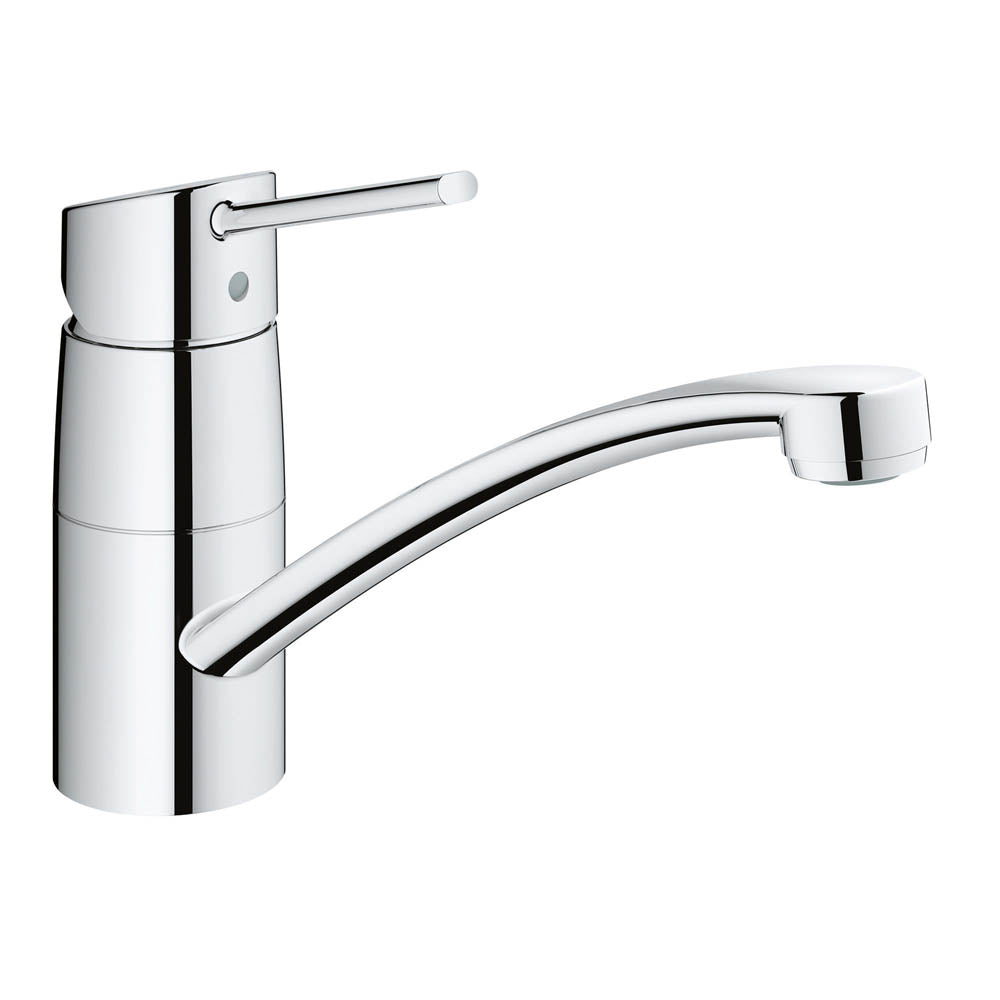 Grohe Kitchen Sink Tap Mixer Chrome Single Lever Swivel Spout Ergonomic Faucet - Image 1