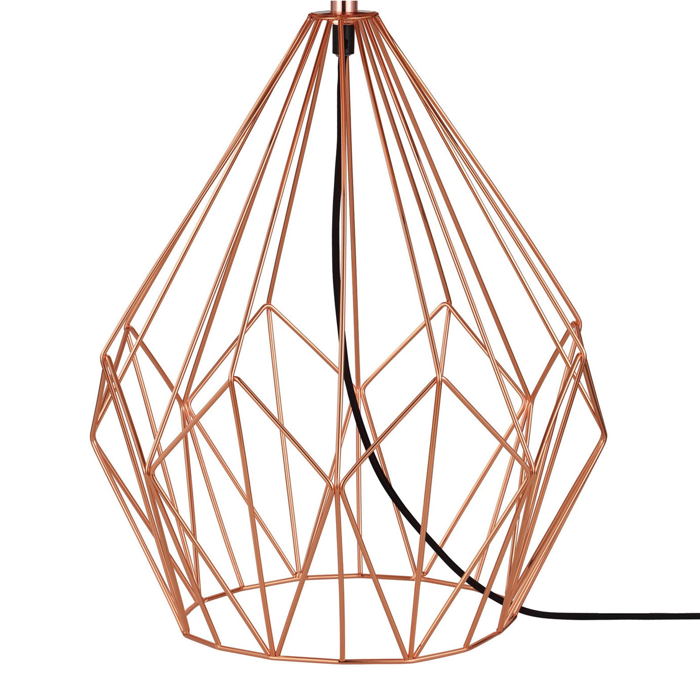 Table Lamp Modern Copper Effect Bedside Light Black Drum Shade For Any Room - Image 5